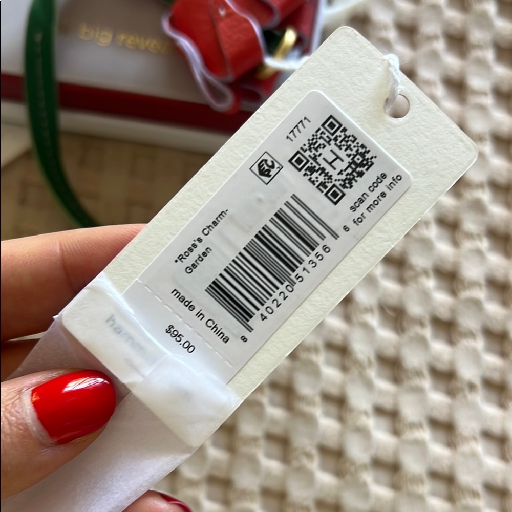 Hammitt Rose Leather Keychain Charm - NWT - Picture 4 of 8